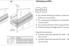 Clamping-Profile